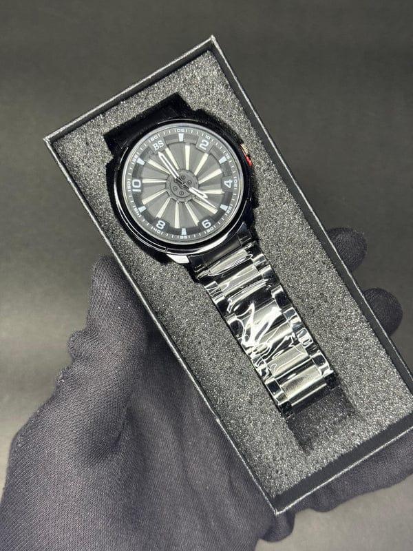 stainless steel spinning watch with box stainless steel spinning watch with box