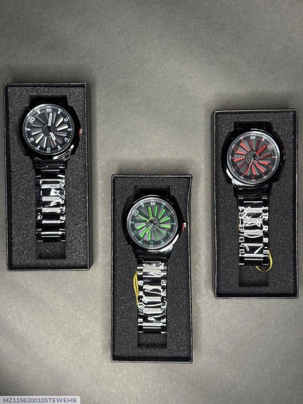 stainless steel spinning watch with box stainless steel spinning watch with box