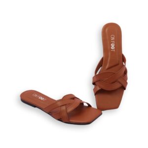 women's rexine fancy slippers